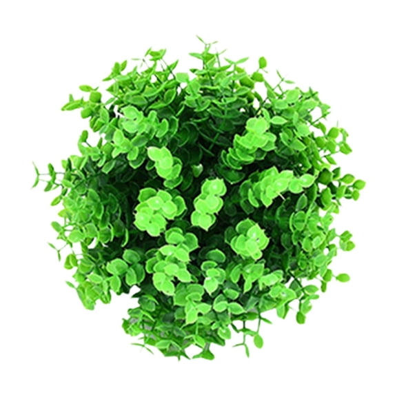 Artificial Plant Topiary Ball, Round Faux Boxwood Balls, Simulated Grass Greenery Balls, Spring Summer Faux Plant Decor, Fake Plant Sphere, Front Door Porch Backyard Balcony Decor