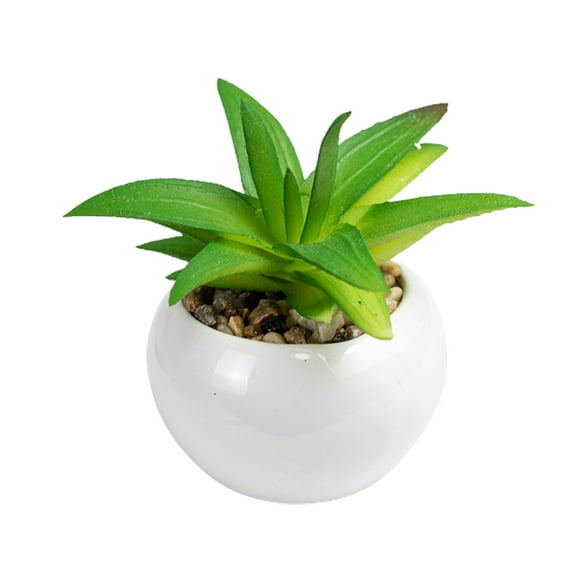 Artificial Plant Vivid Natural PVC Realistic Fresh Keeping Mini Table Decor Artificial Succulents Bonsai for Desktop