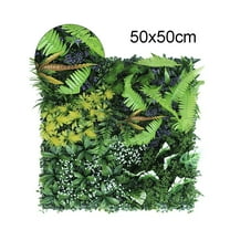 Artificial Plant Wall Reusable Grass Backdrop Wall Panel Plastic Garden Grass Flower Wall Fake Green Plant Hanging Fencing Decor