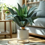 20in Faux Agave Plant, UV Protected Green Artificial Agave, Unpotted Mini Fake Succulent for Indoor Outdoor Decoration