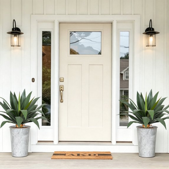 20in Artificial Agave Plants, UV Resistant Unpotted Faux Greenery for Front Porch, Patio, Home & Office Decor 2pcs