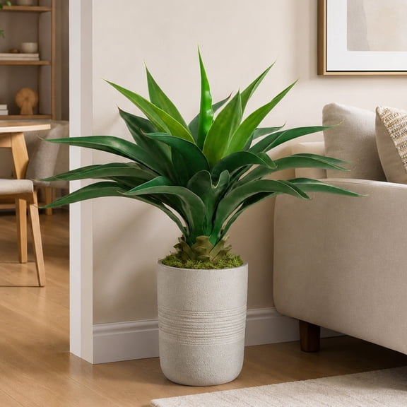 2ft Artificial Agave Plant Large Faux Floor Plant for Indoor Outdoor Home Decor