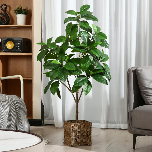 4ft Tall Ficus Tree Artificial Plant, Indoor/Outdoor Decor, Perfect