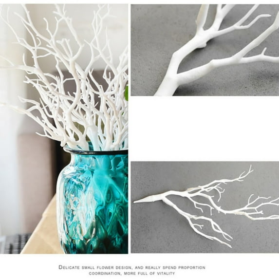 Artificial Plants Artificial Branches for Vase Artificial Plastic Dried Branch Plant Fake Shrubs for Wedding Centerpiece Home Office