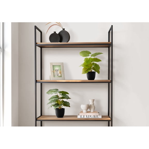 Artificial Plants Artificial Plant, 13" Tall, Epipremnum, Indoor, Faux, Fake, Table, Greenery, Potted, Set Of 2, Decorative, Green Leaves, Black Pots,Flower Arrangements