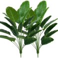 thumbnail image 1 of Artificial Plants Banana 18 Leaves Faux Large Bird of Paradise Frond Tropical Palm Leaves Imitation Ferns Leaf for Home Party Flowers Arrangement Wedding Decorations (2), 1 of 5
