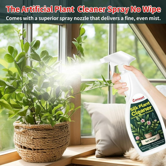 Artificial Plants Cleaner & Silk Flower Cleaner Silk Plant Cleaner Spray No Wipe Plants Cleaner 16.91 fl oz