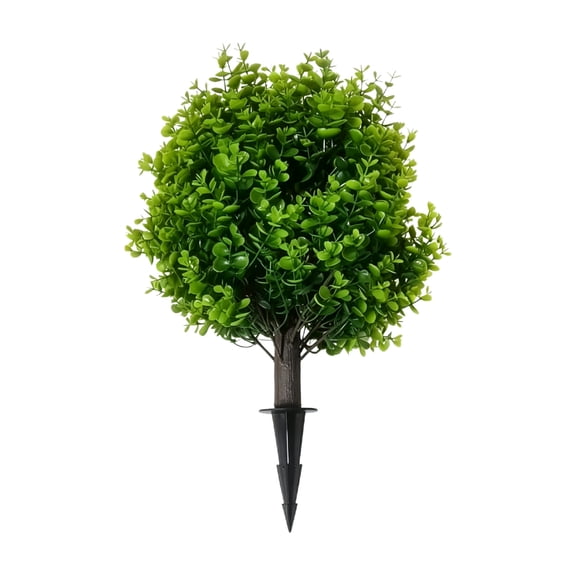 Artificial Plants, Fake Eucalyptus Trees With Ground Stakes, Outdoor Greenery for Garden Decor, Backyard Landscaping, Porch, Patio, Balcony, No Maintenance Required