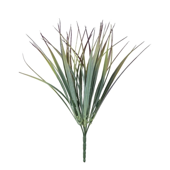 Artificial Plants, Fake Shrubs UV Resistant No Fade Faux Plastic Greenery for Wedding Bridal Bouquet Indoor Outdoor Home Garden Kitchen Office Table Vase Decor, 1Pc, Multi-Variety(Green3,13.8x3")