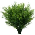 thumbnail image 1 of Artificial Plants Flowers Grass Shrubs 8 Pack No Fade Faux Plastic Flowers Outdoor for Farmhouse Garden Porch Patio Indoor Wedding Decoration Greenery Fake Plants uv Resistant, 1 of 5