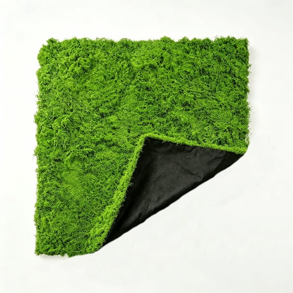 Tifaealis Artificial Moss Mat 39.37"x39.37" for Decoration, Polyester Material in Light Green