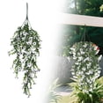 thumbnail image 1 of Artificial Plants Indoor, Fake Flowers, Eucalyptus Pansy Artificial Hanging Vines Colorful Petunia Trailing Flowers for Indoor/Outdoor Front Porch, Farmhouse Spring Decor 1Pcs, 1 of 9