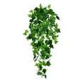 thumbnail image 1 of Artificial Plants Indoor Potted Hanging Vine Plant，Long Fake Green Eyebrow Leaf Plant Faux Trailing Plant for Home Office Livingroom Desk B, 1 of 6