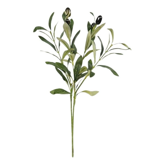 Artificial Plants Olive Tree Branches, 11 Inch Faux Olive Tree 2 Forks Greenery Stems, Faux Leaves Plants for Centerpieces Decor Wedding Greenery Home Party Decor