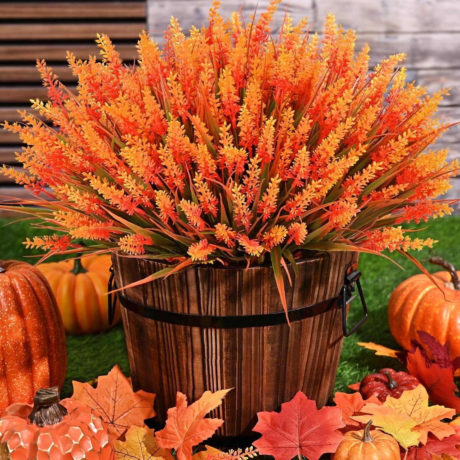 Yastouay 36 Pcs Fall Artificial Flowers for Outdoor,Fake Fall Flowers ...