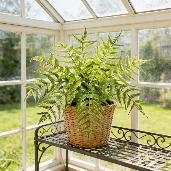 Artificial Plants Outdoor, Fake Plants Outdoor UV Resistant Fake Plants Faux Greenery Plastic Plants Bushes for Garden Patio Porch Window Box Home Wedding Decor