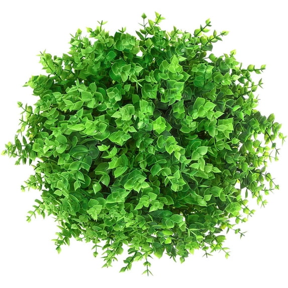 Bundles Artificial Plants Flowers Outdoor Fake Boxwood for Decoration Never Fade UV Resistant Greenery Bushes for Home Balcony Patio Garden Farmhouse Decor