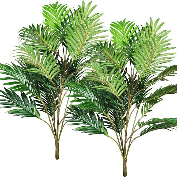 Artificial Plants Palm Leaves Green Greenery Tree Faux Fake Tropical Large Leaf for Party Flowers Arrangement Wedding Decorations (2)
