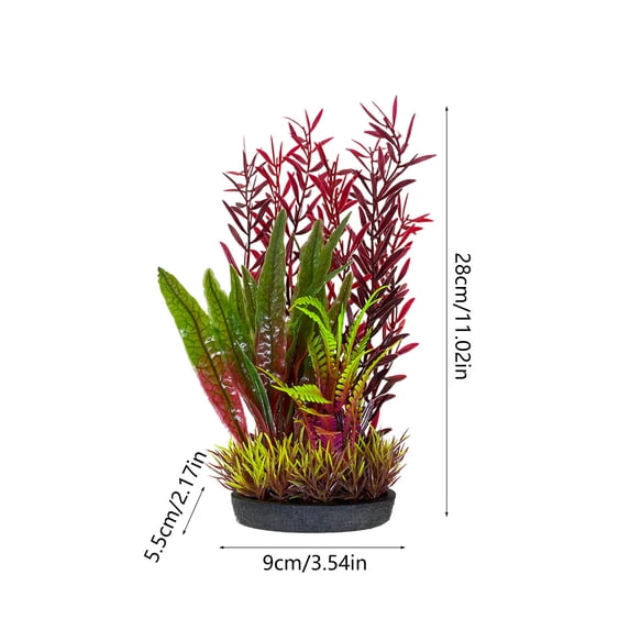 Artificial Plants Plastic Artificial Plants Realistic Aquatic Plants for Aquarium Decor, Fake Water Grass for Fish Tank Decoration, Flexible Seaweed for Freshwater Saltwater Aquascaping
