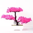 thumbnail image 1 of Artificial Plants Plastic Bonsai Simulation Tree Fake Flower Office Home Decor, 1 of 7