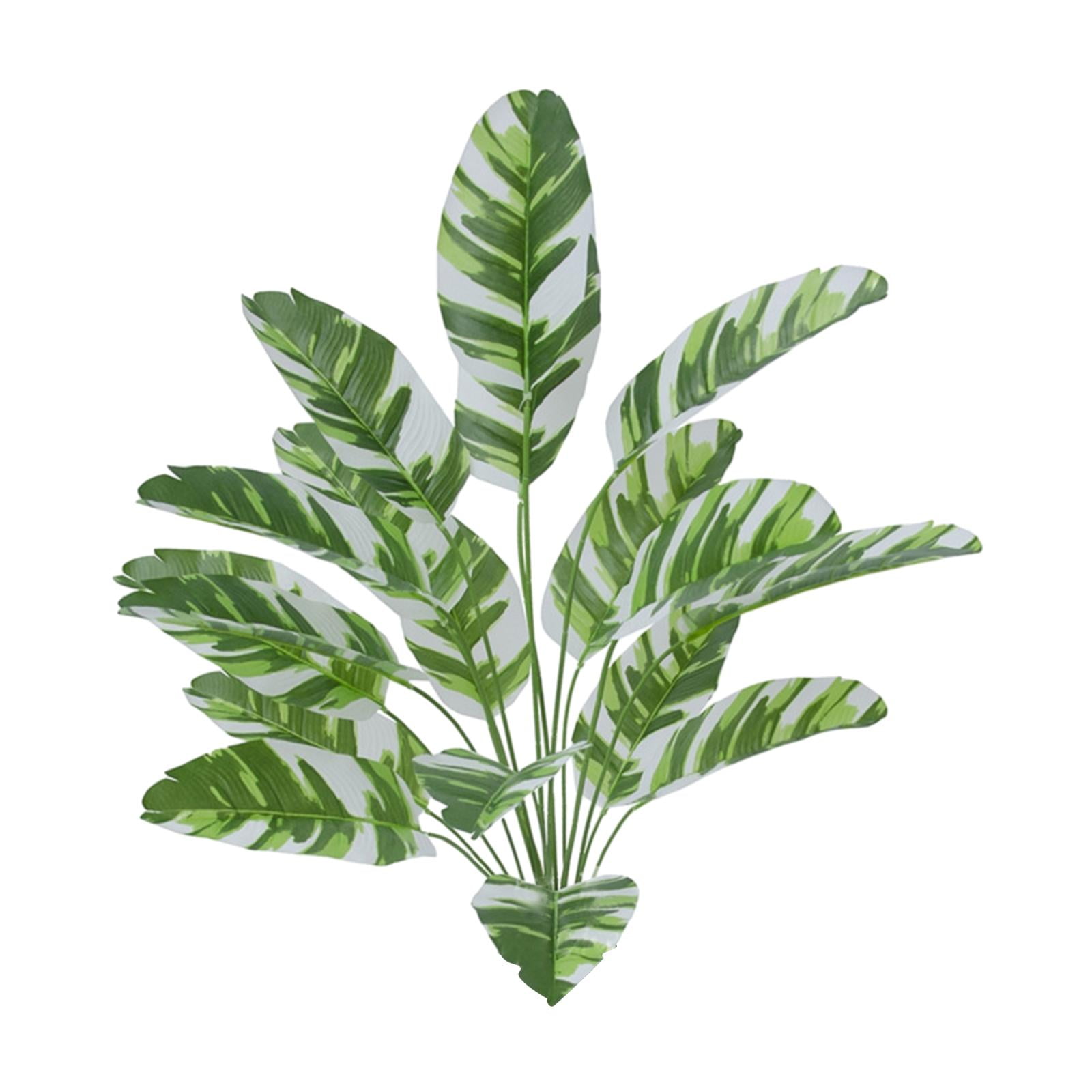 Artificial Plants Simulated Green Plants Outside Desktop Indoor Fake Banana Tree Leaves