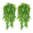 thumbnail image 1 of Artificial Plants Vines Ferns for Outdoors Greenery Fake Hanging Plant Faux Hanging Boston Fern, 1 of 5