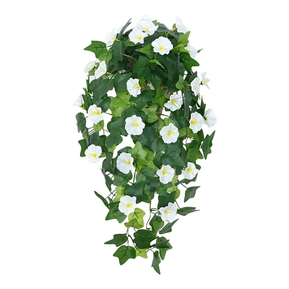 Artificial Plants for Home Decor Indoor - Morning Glory Hanging Flowers with 65 cm Silk Vines for Outdoor Garden and Living Room Decorations