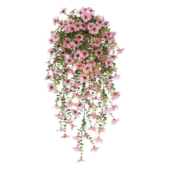 Artificial Plastic Flowers 45-Mesh UV Resistant Faux Greenery for Home Garden Wedding Porch Decor High Density Durable Fake Floral Arrangement 30inch Pink