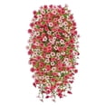 thumbnail image 1 of Artificial Plastic Flowers 45-Mesh UV Resistant Faux Greenery for Home Garden Wedding Porch Decor High Density Durable Fake Floral Arrangement 30inch Watermelon Red, 1 of 3