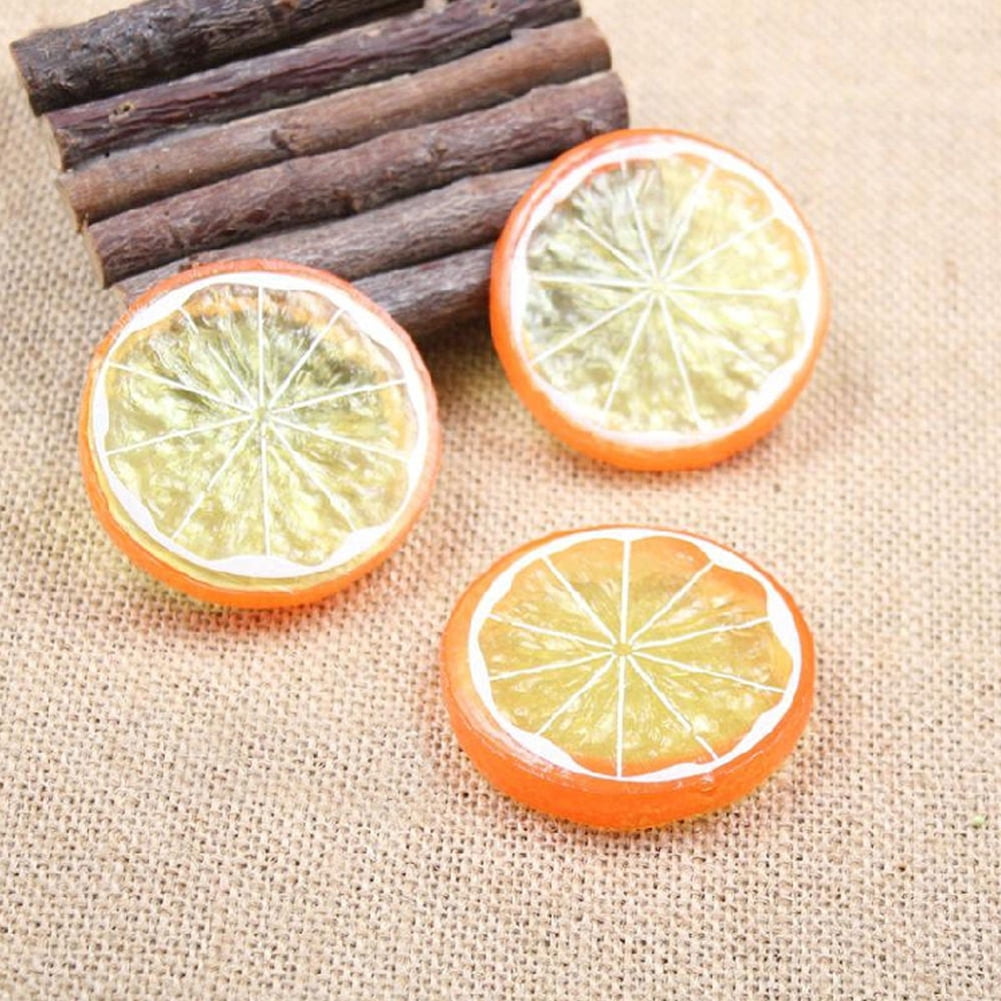 Artificial Plastic Lemon Slices Fake Fruit Home Decor - Walmart.com