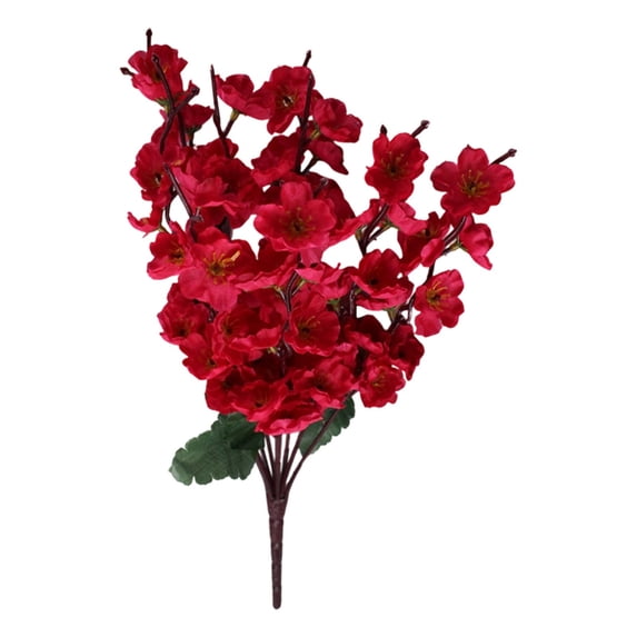 Artificial Plum Blossom Strips, Loetky Spring Decorations for Home, Faux Long Stem Artificial Flowers, Tall Fake Flower Arrangement for Home Wedding Decor