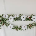 thumbnail image 1 of Artificial Poinsettia Garland for Christmas Decor, 66.9 Inch Faux Flower Vine for Wall Hanging, Mantel, Staircase, and Holiday Home Decorations, Waterproof & Sun-Proof for Indoor Outdoor Use, 1 of 7