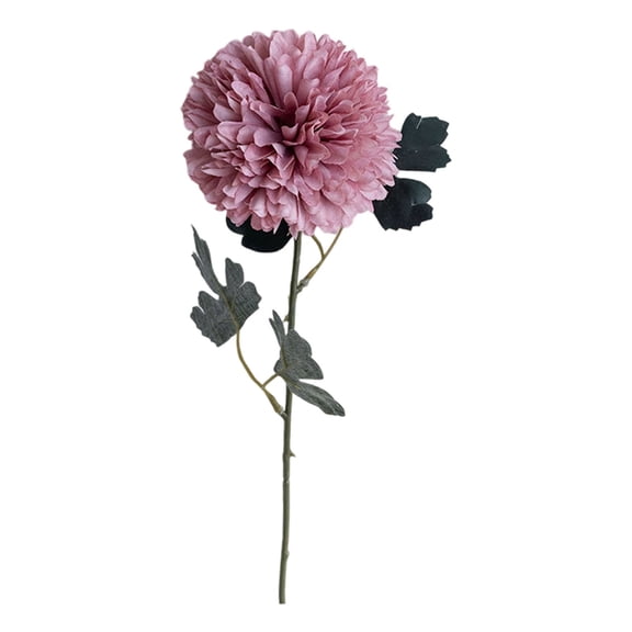 Artificial Pom Pom Dandelion Flower Ball 22 Inch Long Stem For Wedding Table Centerpiece Home Vase Decor