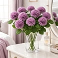 thumbnail image 1 of Artificial Pompon Mum, Faux Chrysanthemum Flower Stem with Bendable Wire, Realistic Fake Flower for Wedding Centerpiece, Vase Arrangement, and Home Decor, 1 of 7
