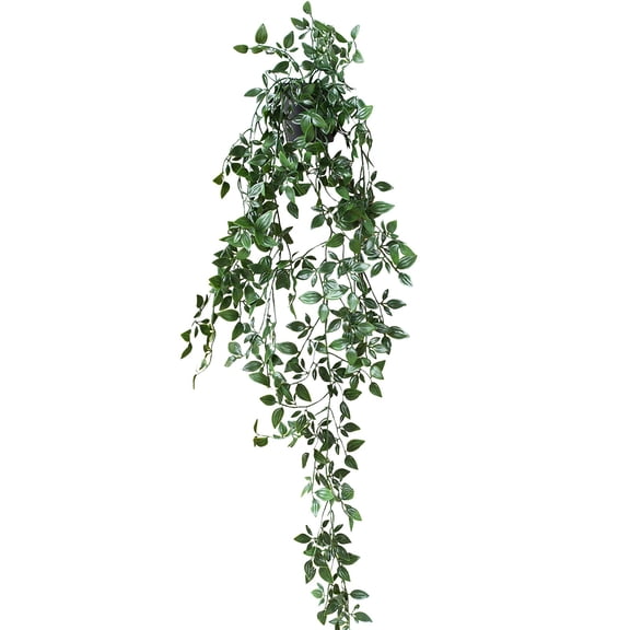 Artificial Pothos Hanging Bouquet for Home Wall And Shelf Decor, Realistic Faux Trailing Green Vine Plant for Indoor Hanging Baskets And Room Greenery Ciozy