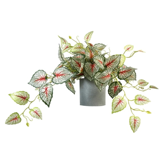 Artificial Pothos Plants with Pots Realistic Hanging Plants in Plastic Pots Indoor Outdoor Decor for Home Shelf Bathroom Kitchen Office, 1 Potted Plant