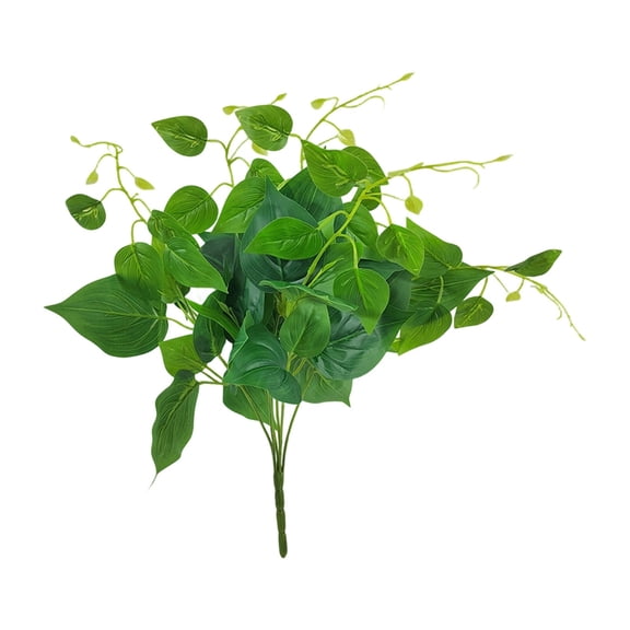Artificial Pothos Vine, Green, 50cm, , for Indoor Wall Courtyard Decoration
