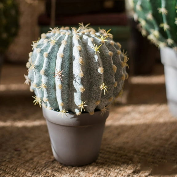 Artificial Potted Cactus Ball