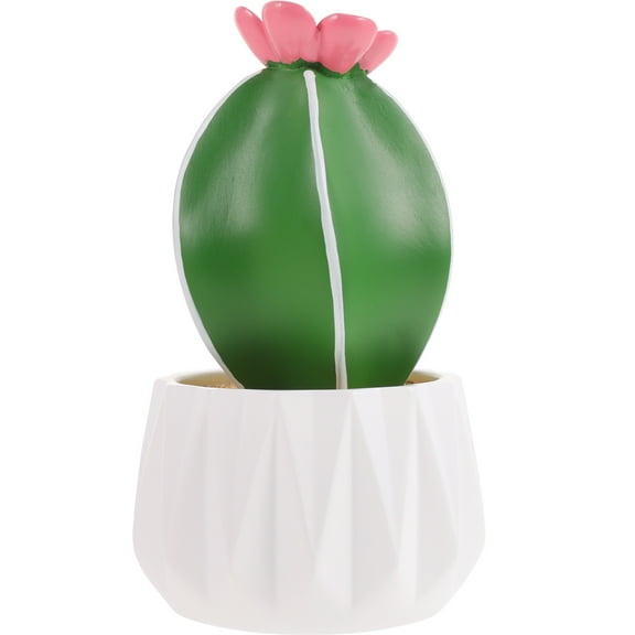 RENACLIPY Green Artificial Resin Cactus Plant for Indoor Home Decoration, Modern Decorative Piece for Living Room