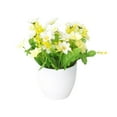 thumbnail image 1 of Artificial Potted Daisy Flower, Bonsai with Pot for Office Desktop Decor, Home Garden, Party, and Wedding Decoration, Colorful Imitation Flowers for Indoor Decor, 1 of 5