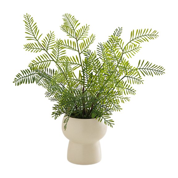 Artificial Potted Decoration Simulated Green Small Bonsai Faux for Home Living Room Office Shelf Decor Fake Greenery Tabletop Ornament Ceramic Miniature for Indoor Housewarming Gift Green