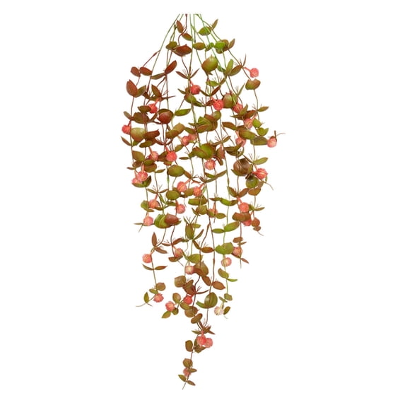 Artificial Potted Faux Hanging Plants, Ongmies 1Pc Fake Plants Eucalyptus, UV Resistant Fake Vines Ivy Artificial Plants Outdoor Faux Plants Indoor Bedroom Living Room Porch Shelf Decor