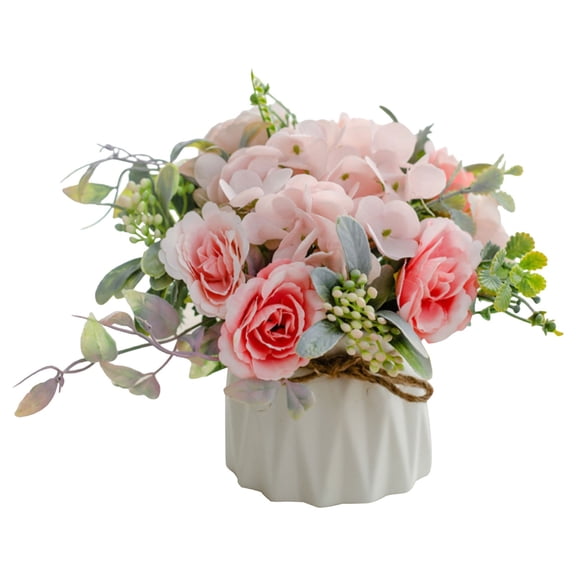 Artificial Potted Plant Faux Greenery For Home Table Shelf Office Desk Decorative Arrangement