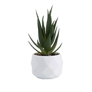 Artificial Potted Plant Succulent Pot Small Faux Fake Cacti InOutdoor Decorp W8L2