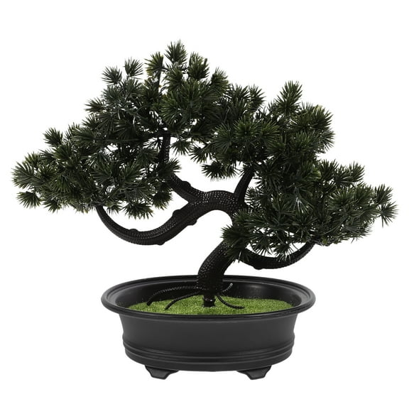Artificial Potted Plants Bonsai Tree Faux Plants Zen Garden Lifelike Welcome Tree Miniature Indoor Decor for Home Table Office Desk