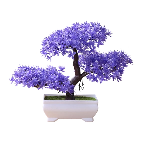 Artificial Potted Plants Decoration, Faux Small Tree Bonsai, Indoor Simulation Fake Greenery, Living Room TV Cabinet Dining Table Centerpiece Home Furnishings Decor