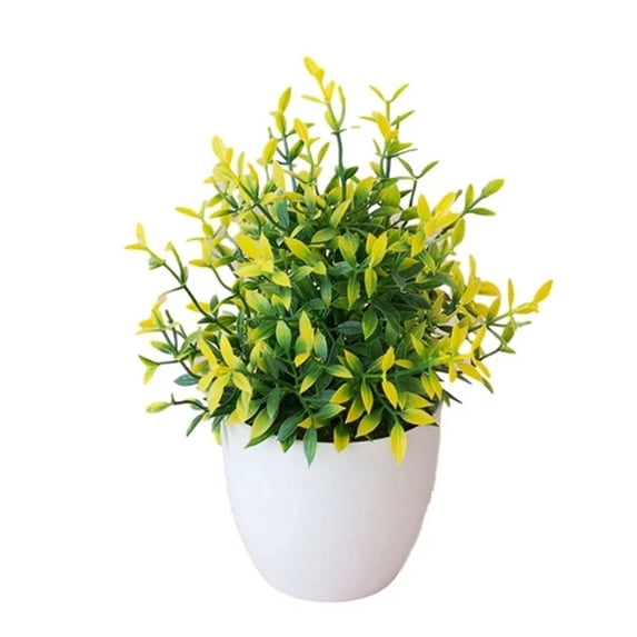 Artificial Potted Plants, Fake Mini Greenery Plants, Multicolor Faux Potted Herbs, Small Decorative Artificial Plants, Indoor Home Office Tabletop Decor