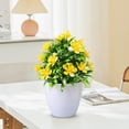 thumbnail image 1 of Artificial Potted Plants, Fake Outdoor UV Resistant Plants for Indoor Home Garden Office Desk Decor, Maintenance-Free Housewarming Gift, 1 of 6