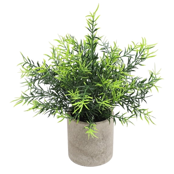 Artificial Potted Plants Faux Greenery in Pulp Pots for Shelf, Bookshelf, Office or Home Decor, Modern Style Small Decorative Fake Plants for Indoor Home Room Kitchen Table Display(Green3,3x3x9.8")