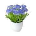 thumbnail image 1 of Artificial Potted Plants for Home Decor - Silk Real Touch Fake Flowers in Decorative Pots, Small Artificial Greenery for Office Desk, Table Centerpiece, Bedroom & Dining Room Decor, 1 of 6